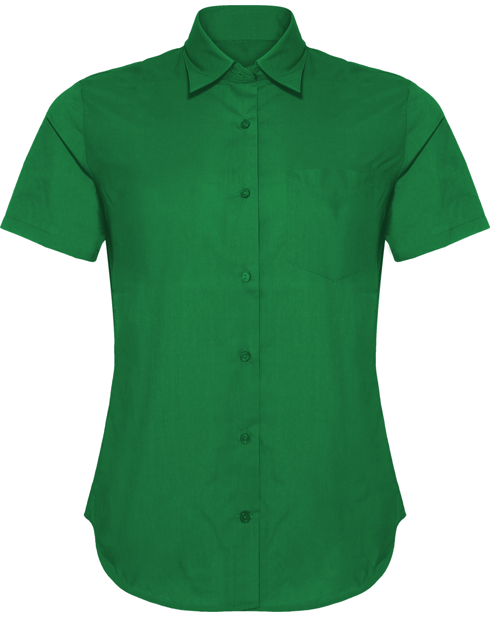 Short Sleeve Shirt Women Kelly Green