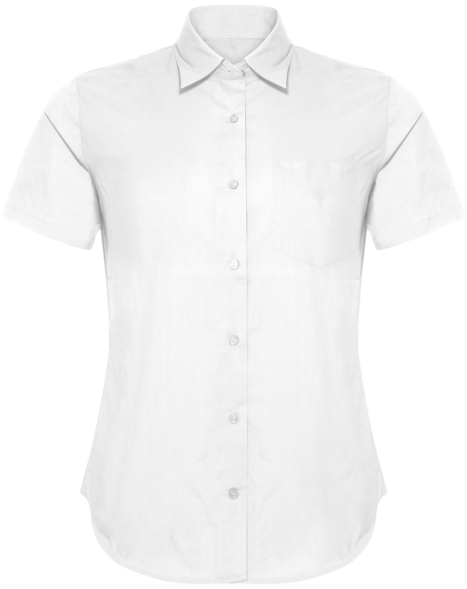 Chemise Manches Courtes Femme  White