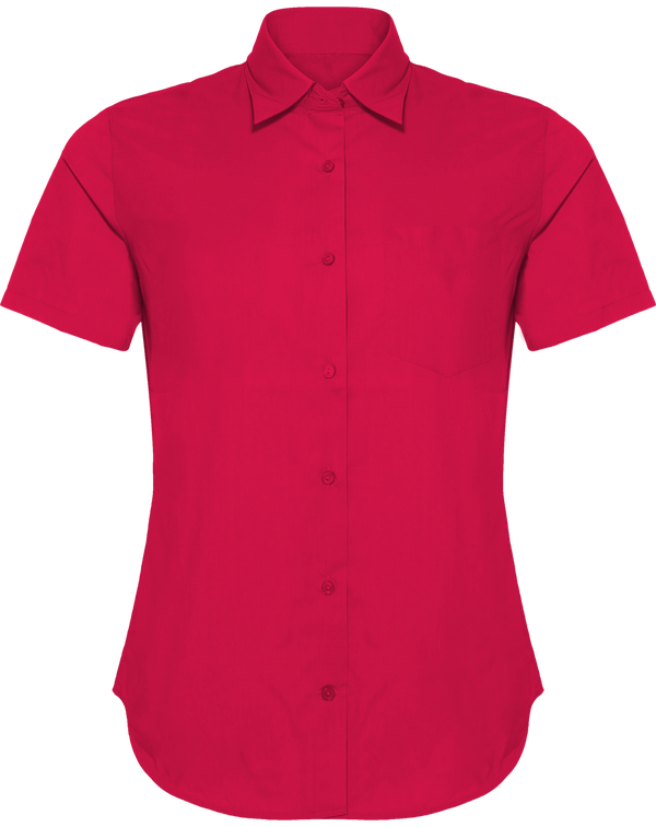 Women's Short Sleeve Shirt Fuchsia