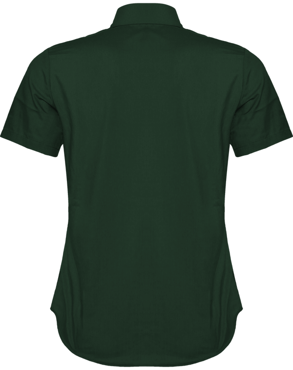 Chemise manches courtes femme dos Forest Green