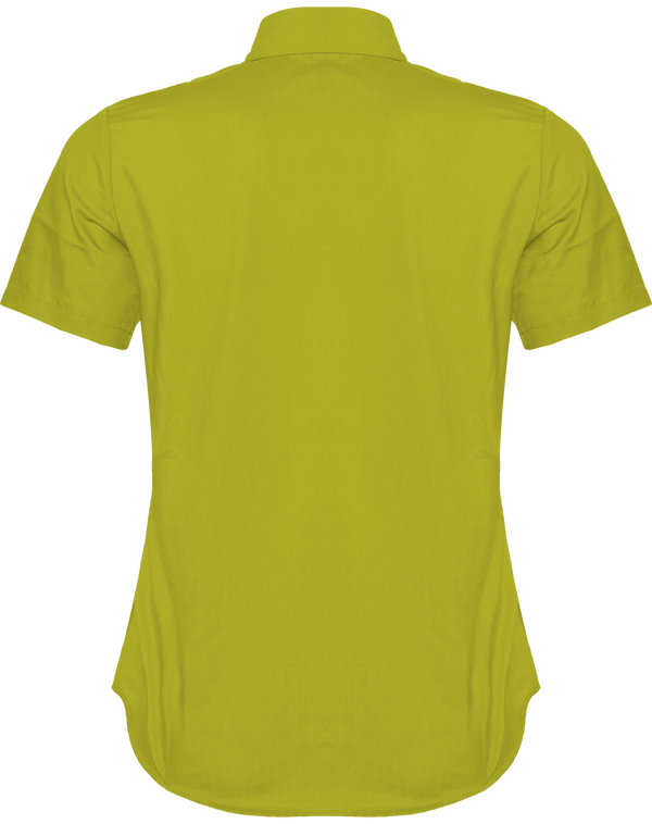 Chemise manches courtes femme dos Burnt Lime