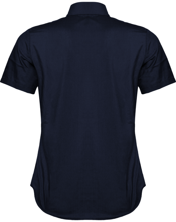 Chemise manches courtes femme dos Navy