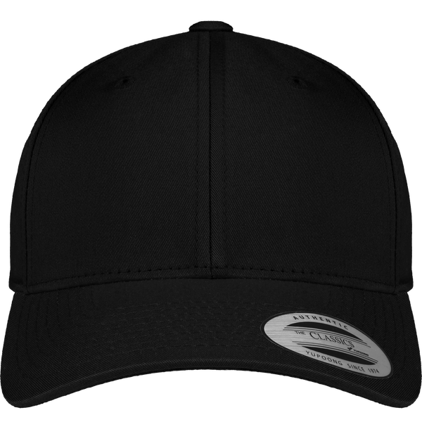 Casquette snapback classique visiere incurvee face Black