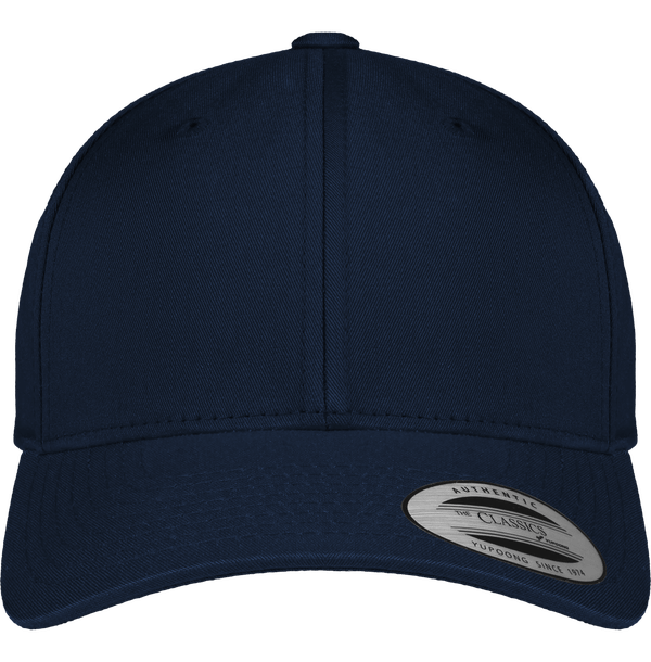 Casquette snapback classique visiere incurvee face Navy