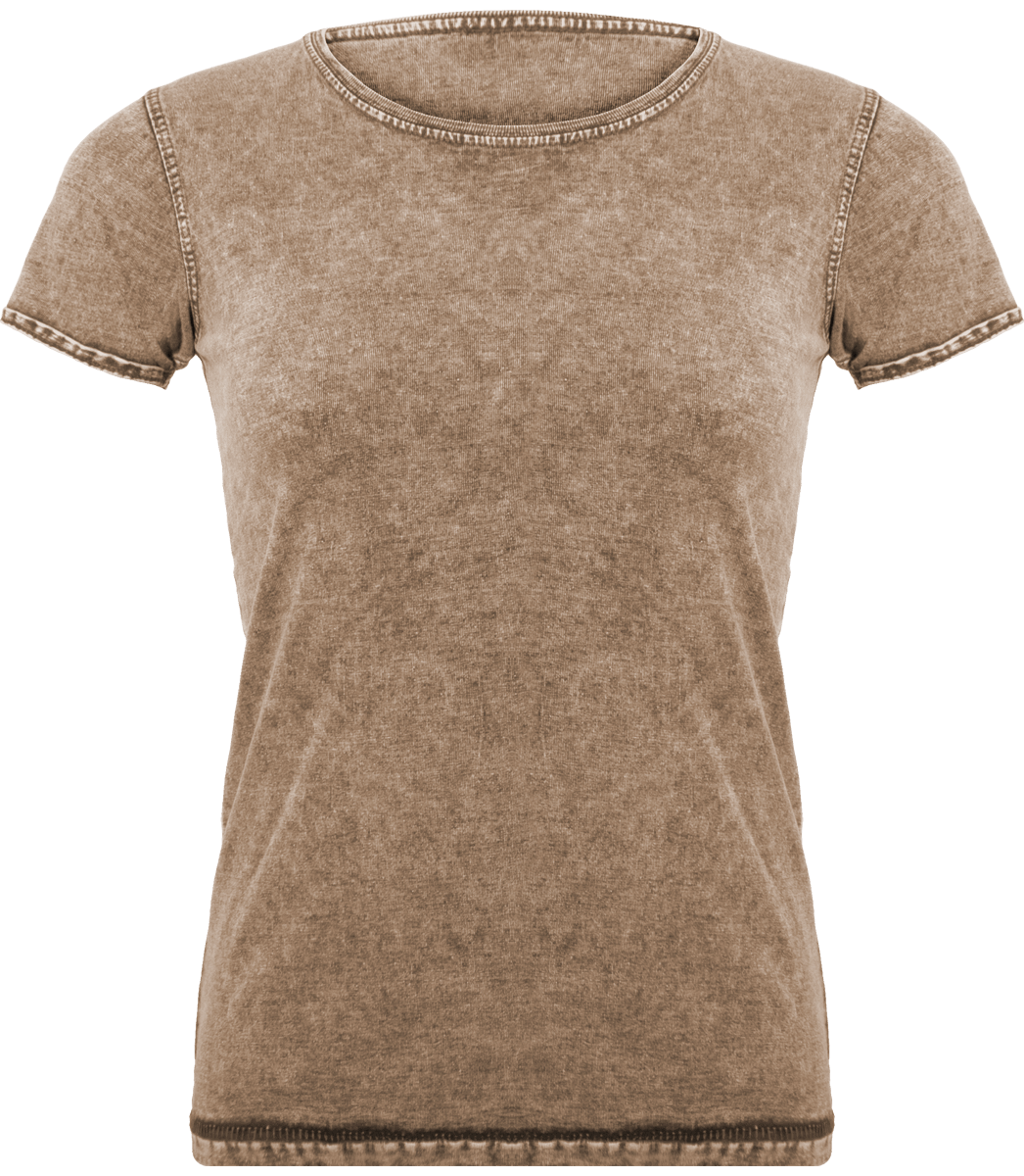 Camiseta Deslavada Mujer Rusty Clash