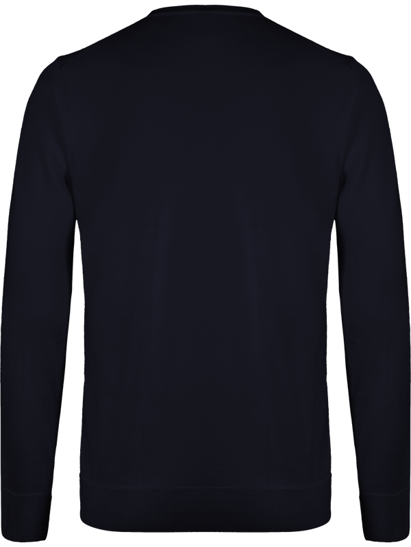 Pullover merinos col v homme dos Deep Navy