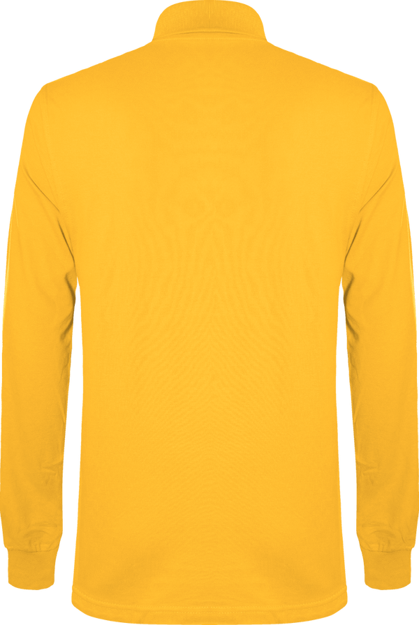 Polo manches longues homme 220g dos Gold