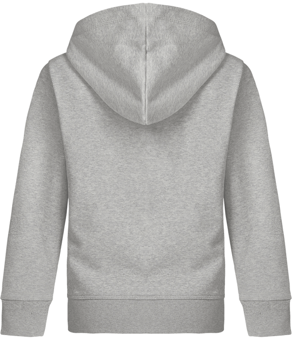 Sweat shirt zippe enfant mini voyages sherpa dos Heather Grey