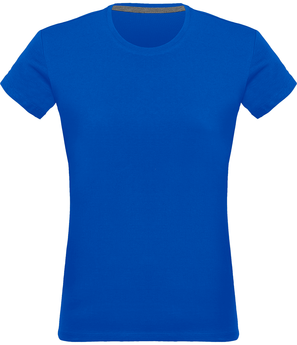 Camiseta Cuello Redondo Manga Corta Mujer 140 Gr Light Royal Blue