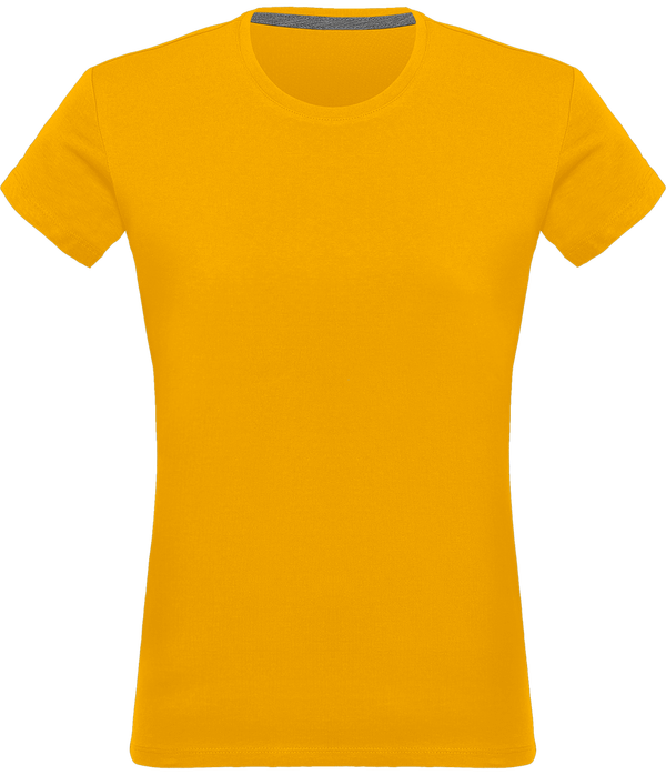 T-Shirt Basique Femme | 100% Coton Jersey Yellow