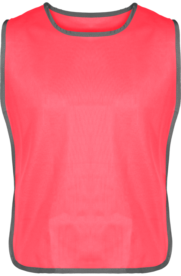 Chasuble Liseré Réfléchissant | Impression Française Fluo Pink