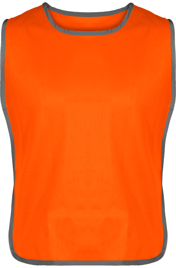 Reflektierende Schürze Mit Paspel | Französische Druckgrafik Hi Vis Orange