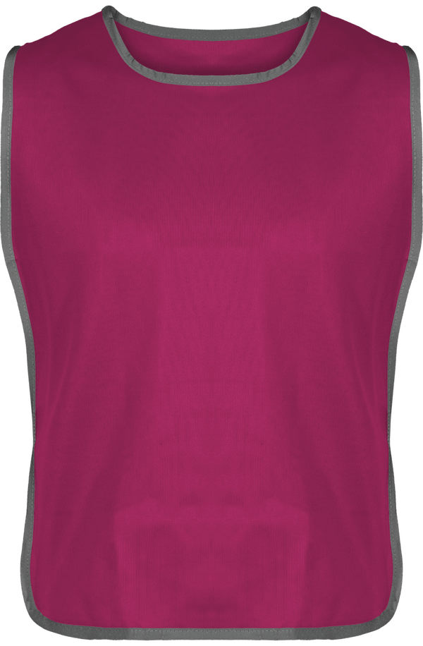 Chasuble Liseré Réfléchissant | Impression Française Raspberry
