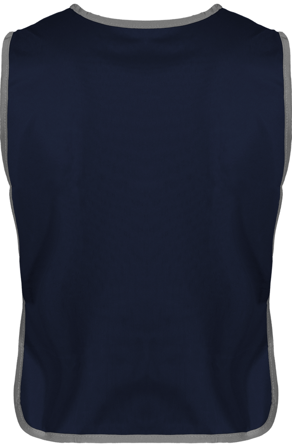 Chasuble a bordure reflechissante dos Navy