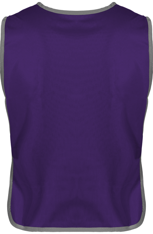 Chasuble a bordure reflechissante dos Purple