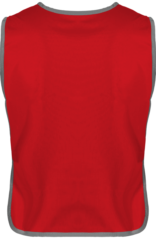 Chasuble a bordure reflechissante dos Red