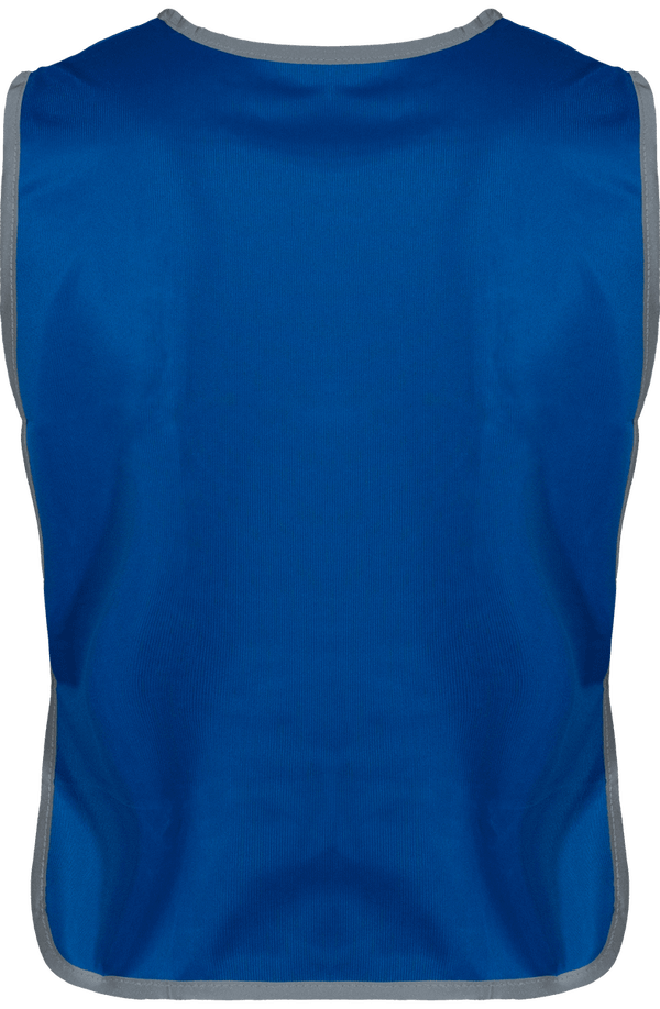 Chasuble a bordure reflechissante dos Royal Blue