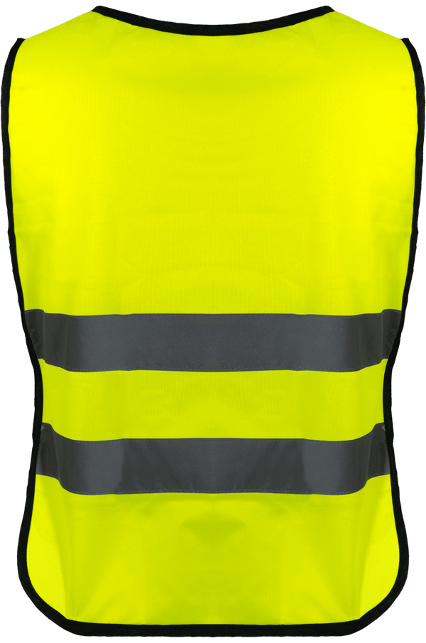 Chasuble haute visibilite dos Hi Vis Yellow