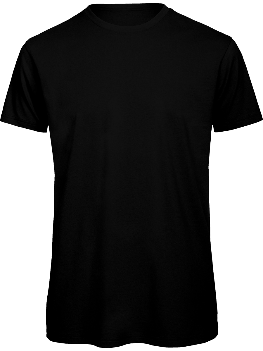 T-Shirt Basique Homme | Col Rond 140G | Broderie Et Impression  Black