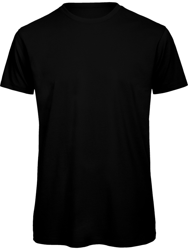T-Shirt Basique Homme | Col Rond 140G | Broderie Et Impression  Black