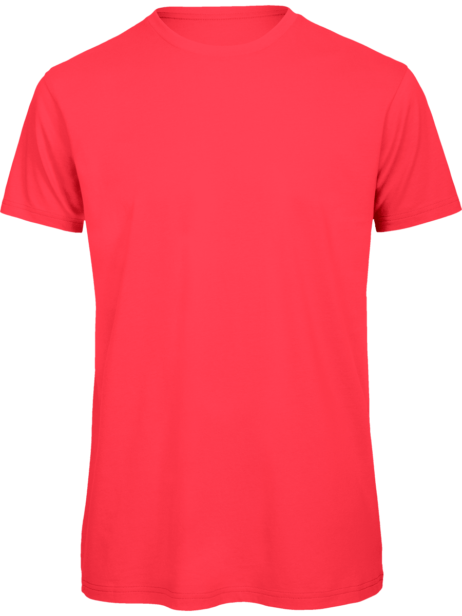T-Shirt Basique Homme | Col Rond 140G | Broderie Et Impression  Fuchsia