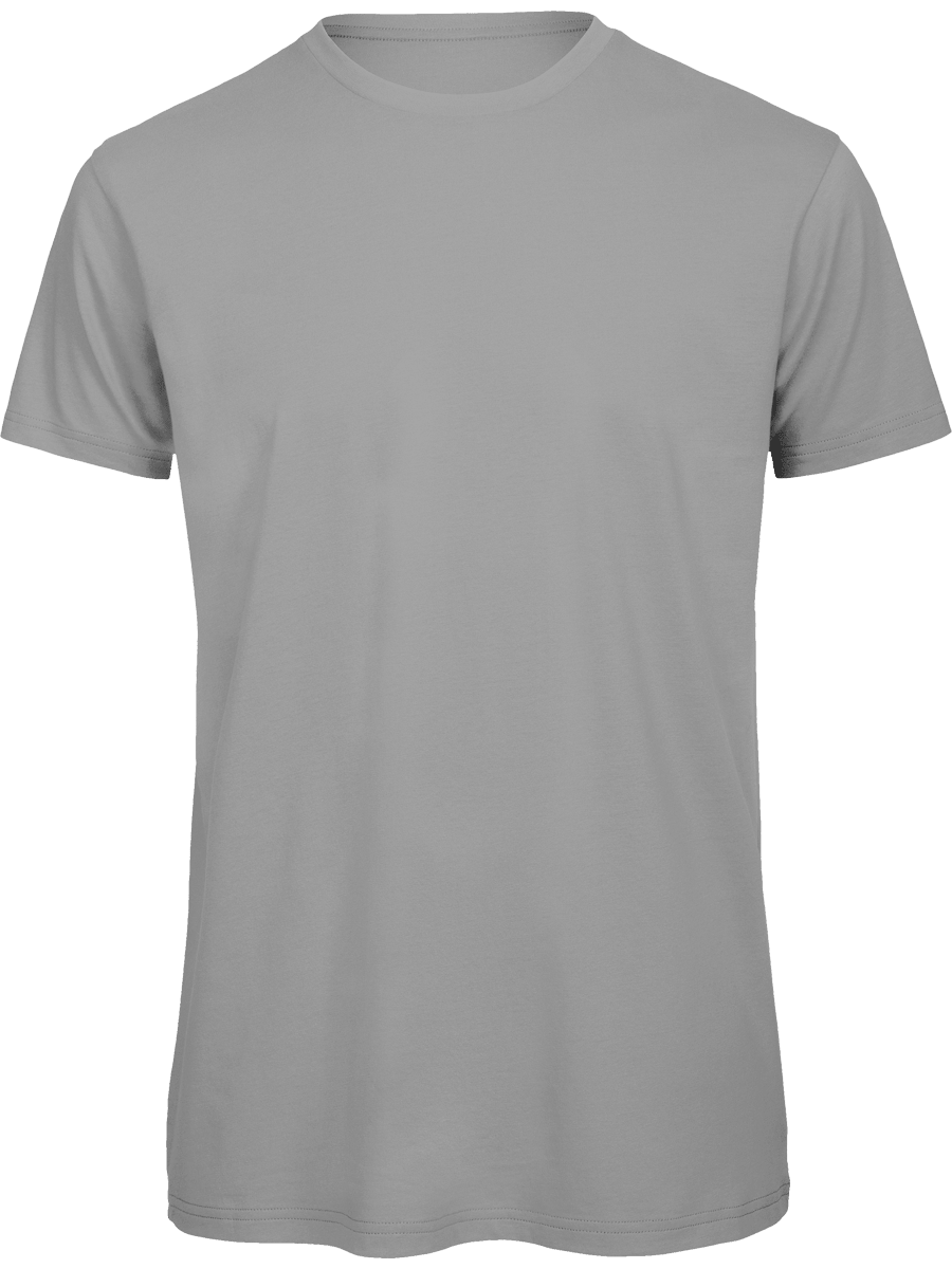 T-Shirt Basique Homme | Col Rond 140G | Broderie Et Impression  Light Grey