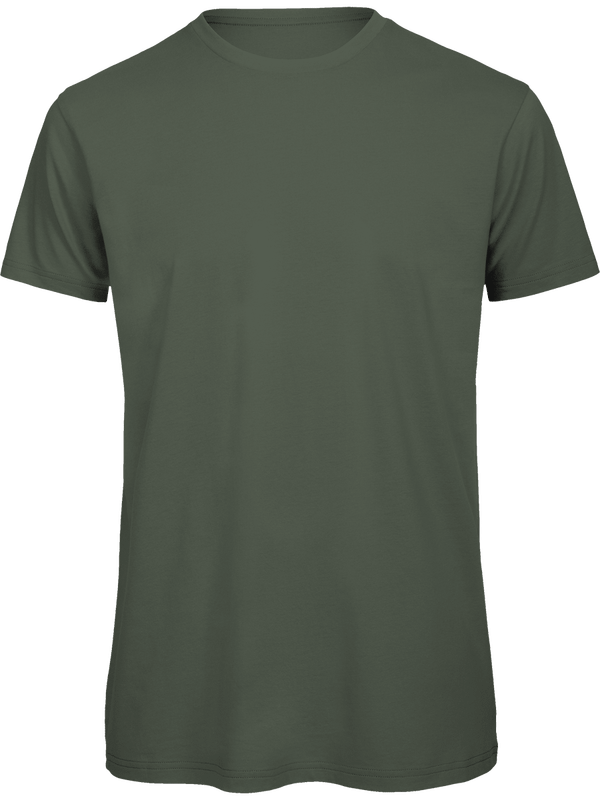 T-Shirt Basique Homme | Col Rond 140G | Broderie Et Impression  Millennial Khaki