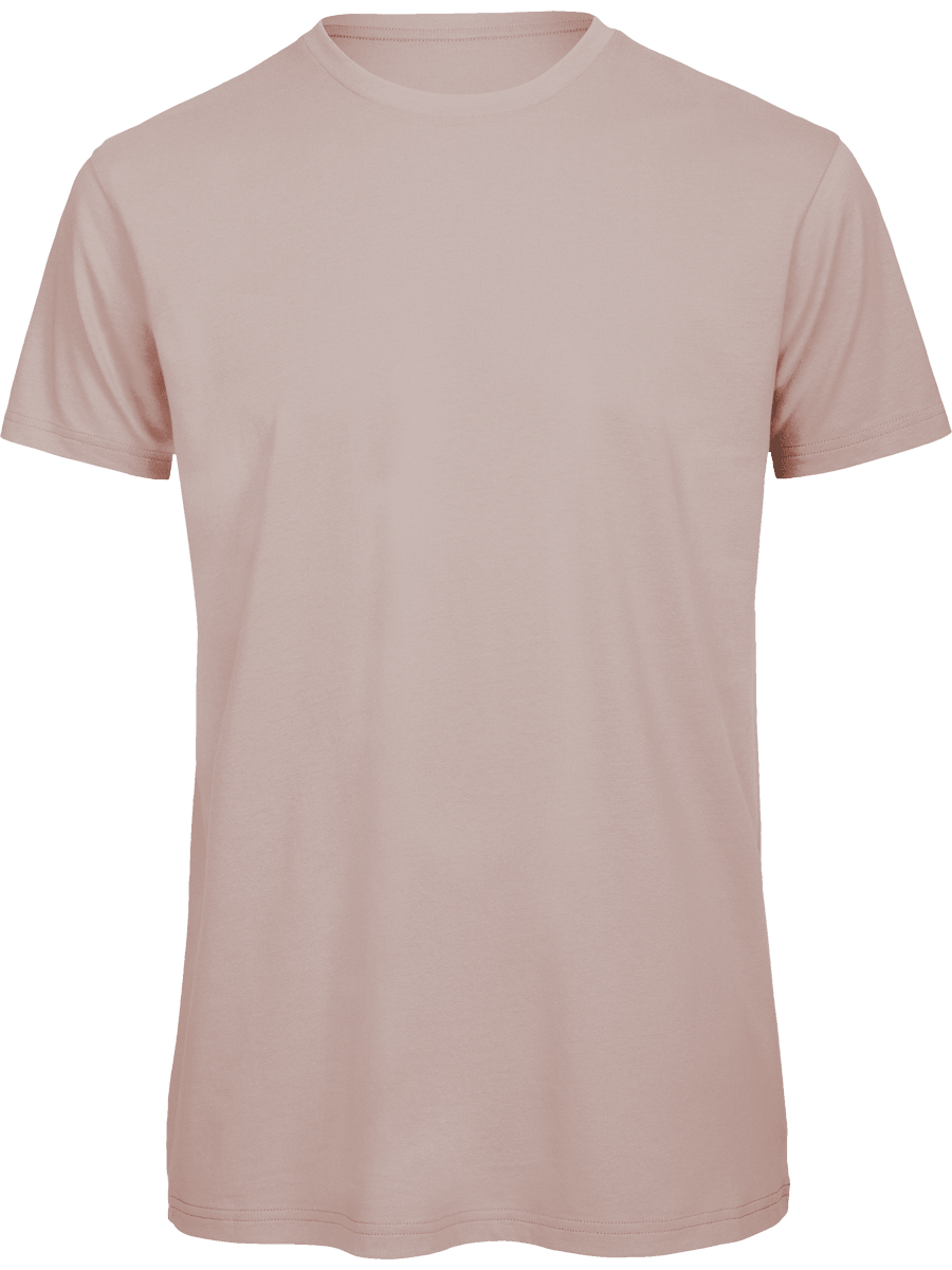 T-Shirt Basique Homme | Col Rond 140G | Broderie Et Impression  Millennial Pink