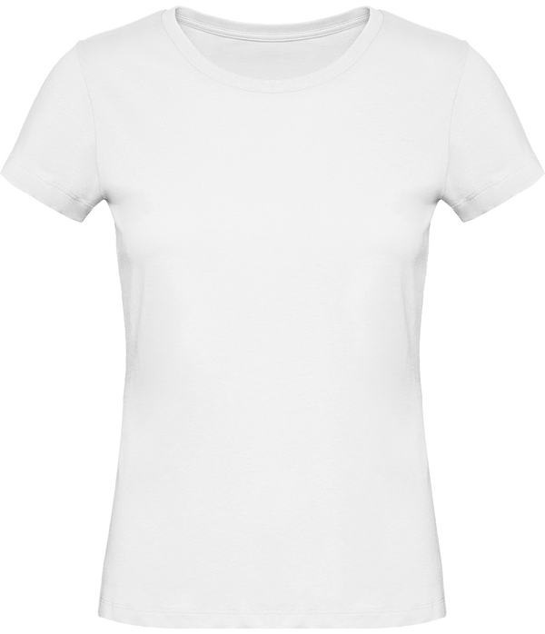 Tee shirt originale col rond femme 140 gr face White