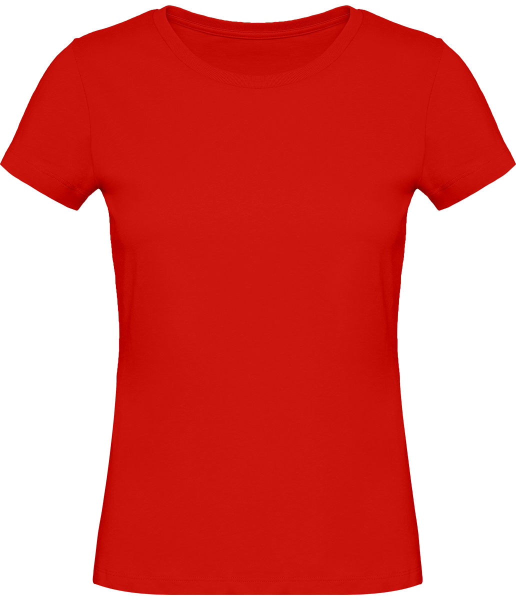 T-Shirt Basique Femme | Col Rond 140G | Broderie Et Impression  Red