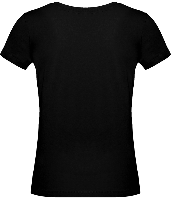 Tee shirt originale col rond femme 140 gr dos Black