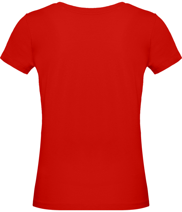 Tee shirt originale col rond femme 140 gr dos Red