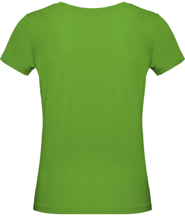 Tee shirt originale col rond femme 140 gr dos Real Green