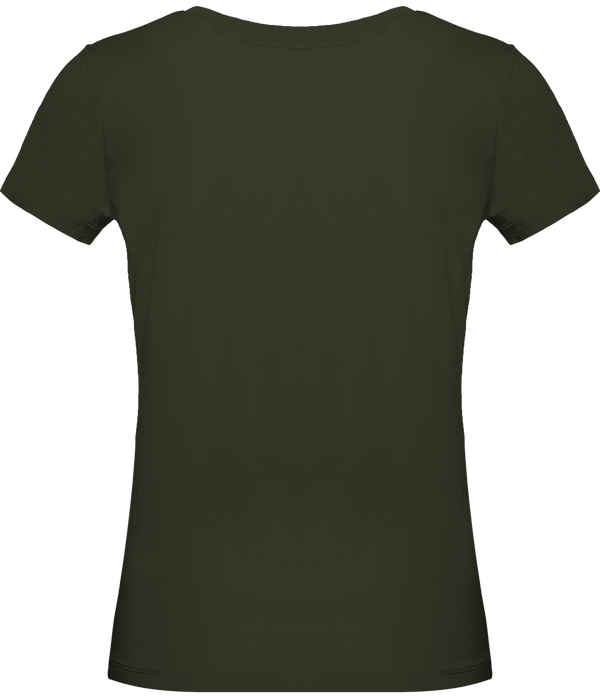 Tee shirt originale col rond femme 140 gr dos Khaki