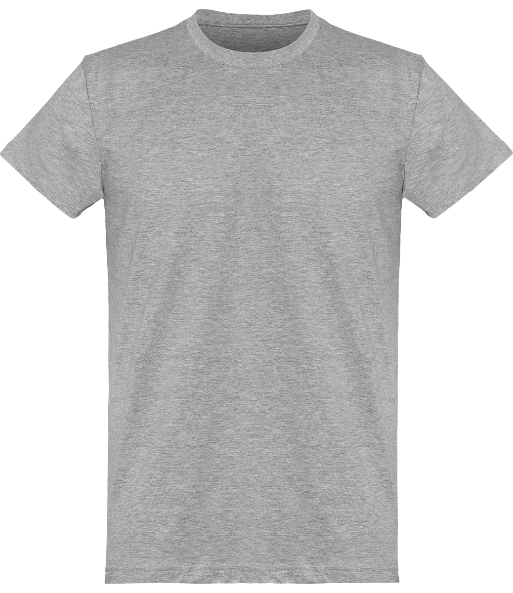 Tee-Shirt Homme Bio | Brodé Et Imprimé  Sport Grey