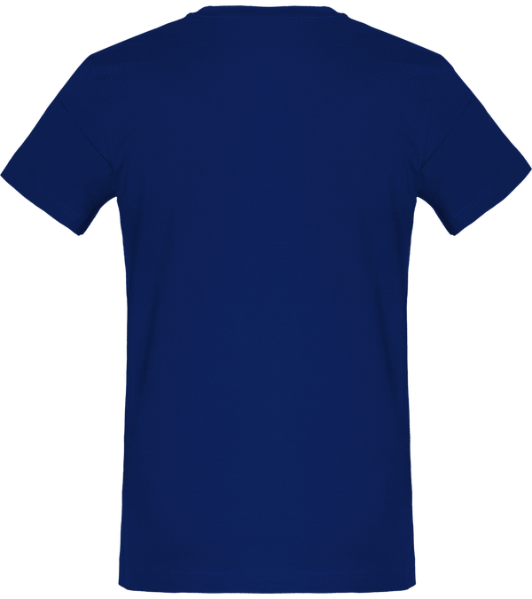 Tee shirt bio homme inspire plus dos Cobalt Blue