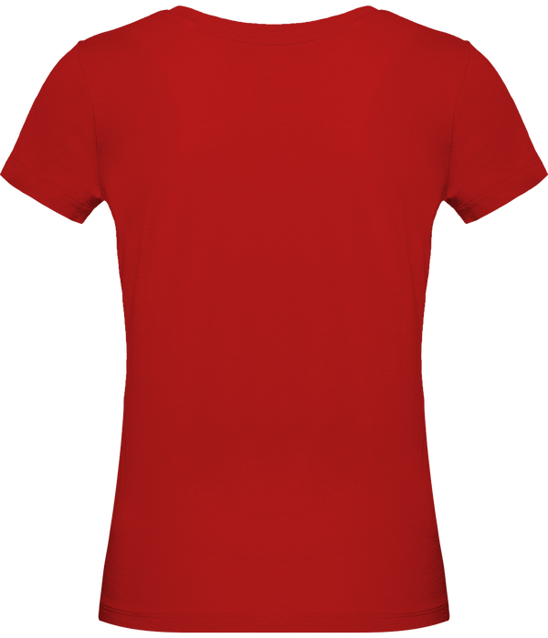 Tee shirt bio femme inspire plus dos Fire Red