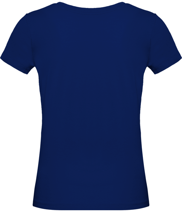 Tee shirt bio femme inspire plus dos Cobalt Blue