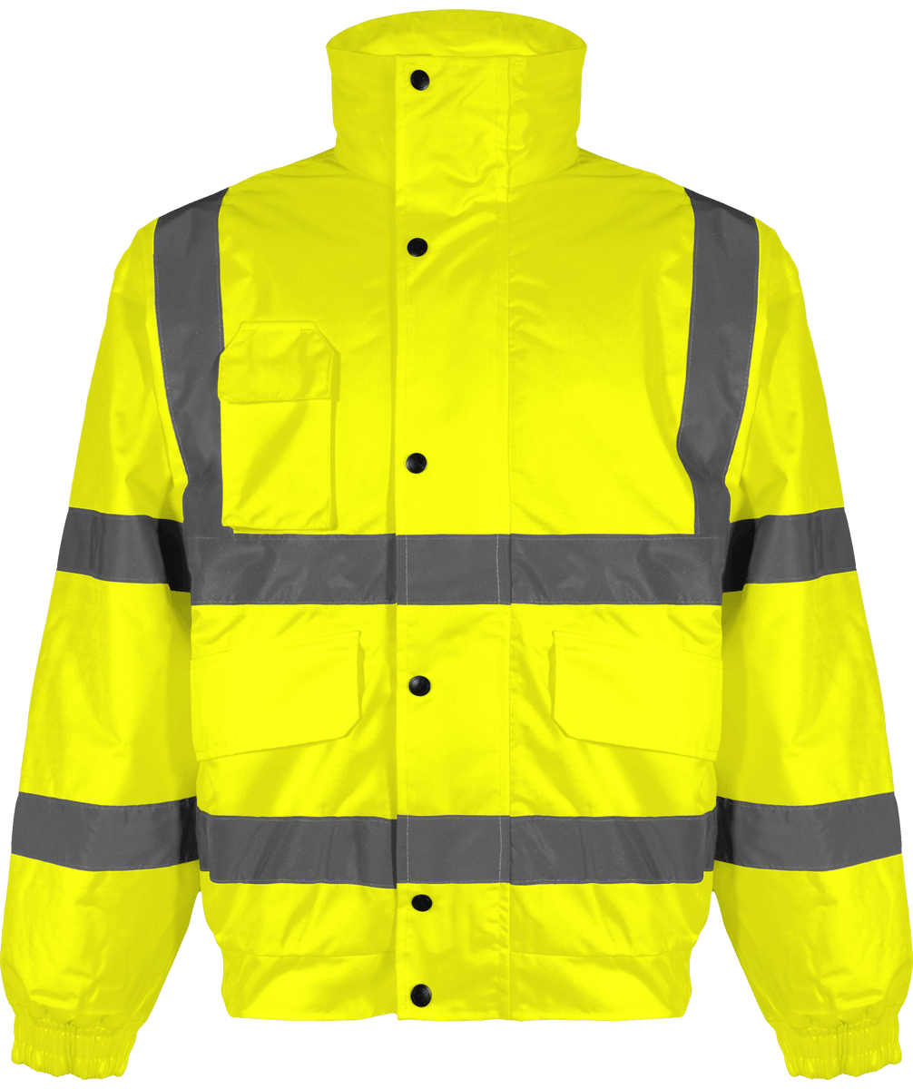 Blouson De Travail Haute Visibilité | Broderie Et Impression | Tunetoo Hi Vis Yellow