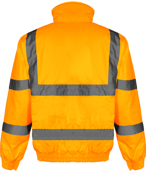 Blouson haute visibilite dos Hi Vis Orange