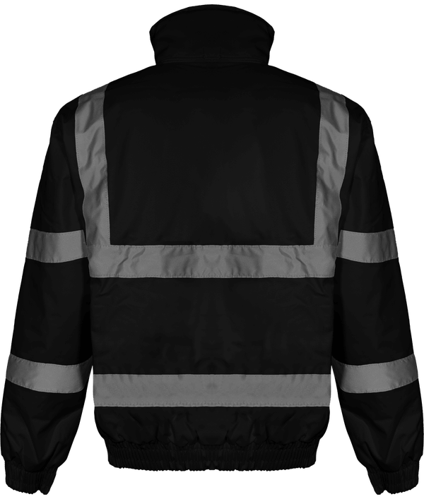 Blouson haute visibilite dos Black