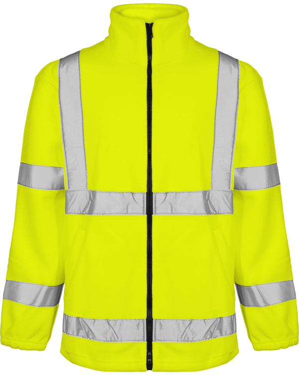 High-Vis Fleecejacke | Bestickt Und Bedruckt Hi Vis Yellow