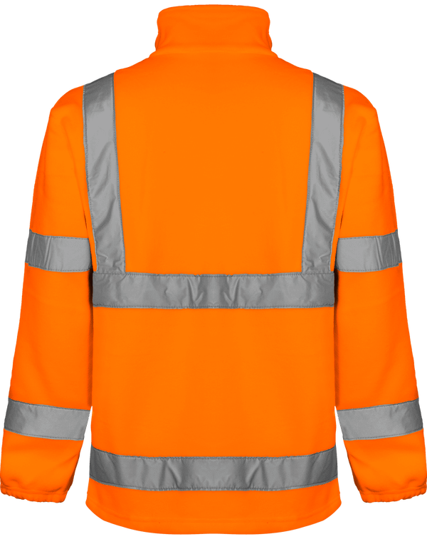 Veste polaire haute visibilite dos Hi Vis Orange