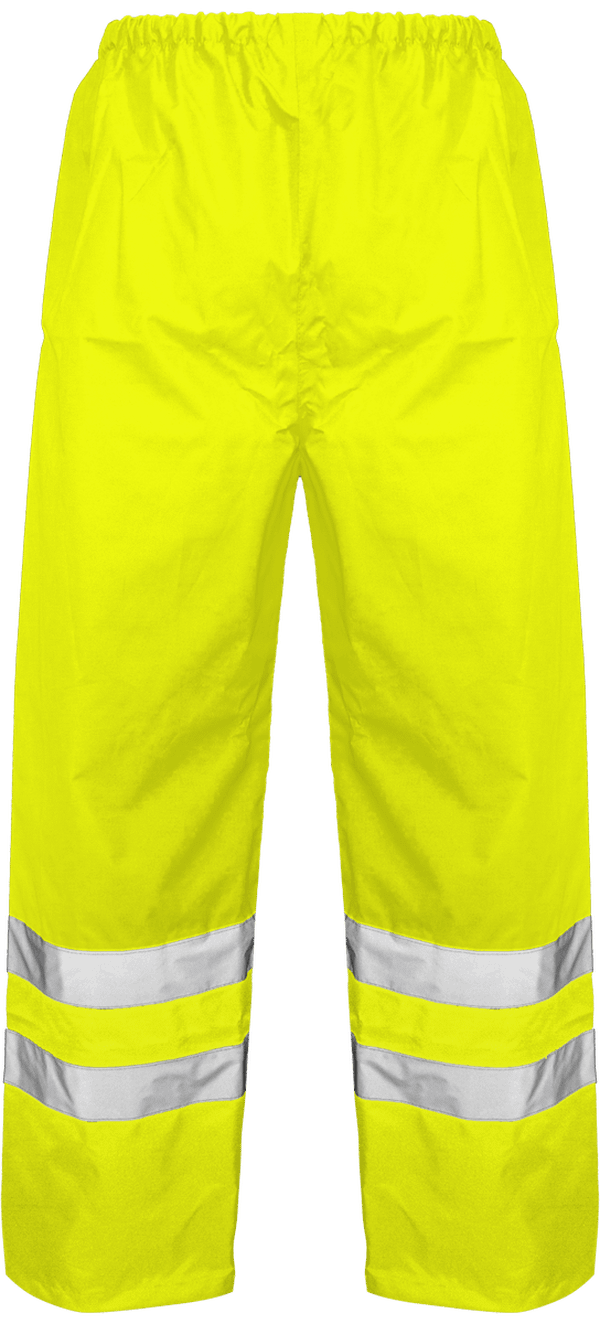 Surpantalon impermeable haute visibilite dos Hi Vis Yellow