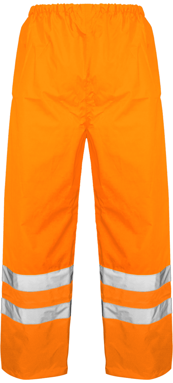 Surpantalon impermeable haute visibilite dos Hi Vis Orange