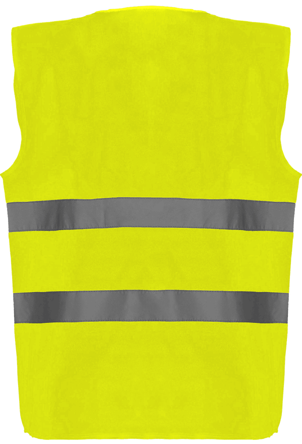 Gilet de securite 2 bandes dos Hi Vis Yellow