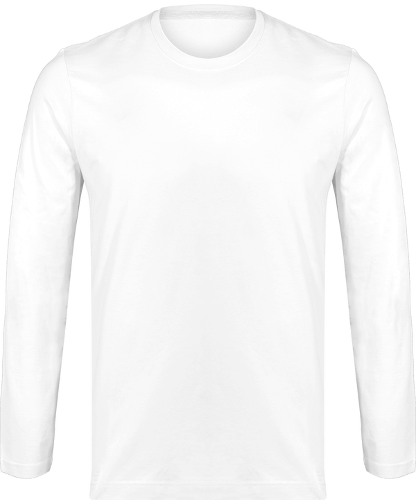 T shirt manches longues homme face White