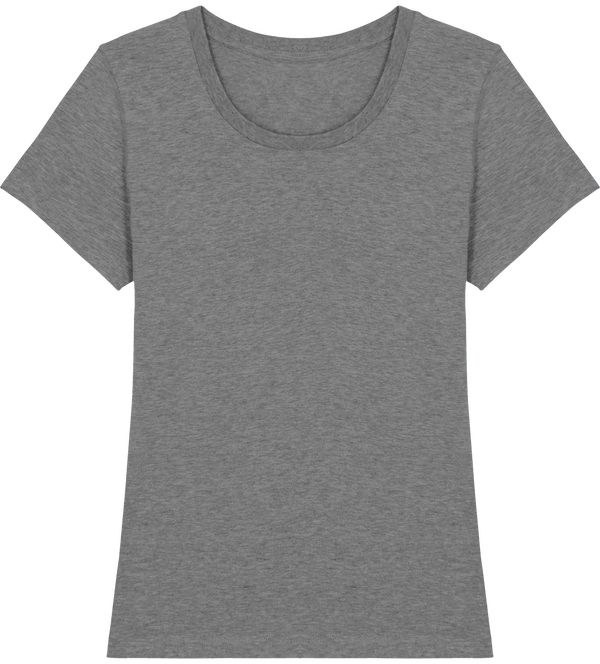 Tee shirt ajuste femme stella expresser face Mid Heather Grey