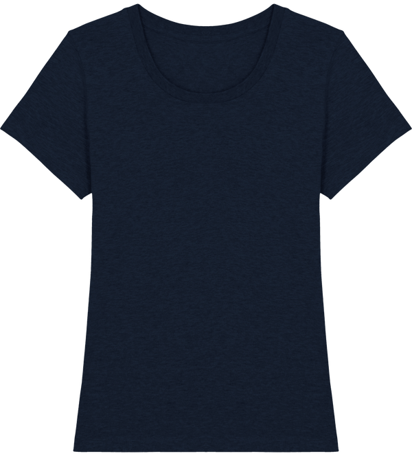 Tee shirt ajuste femme stella expresser face Black Heather Blue