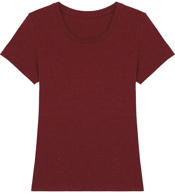 Tee shirt ajuste femme stella expresser face Heather Neppy Burgundy
